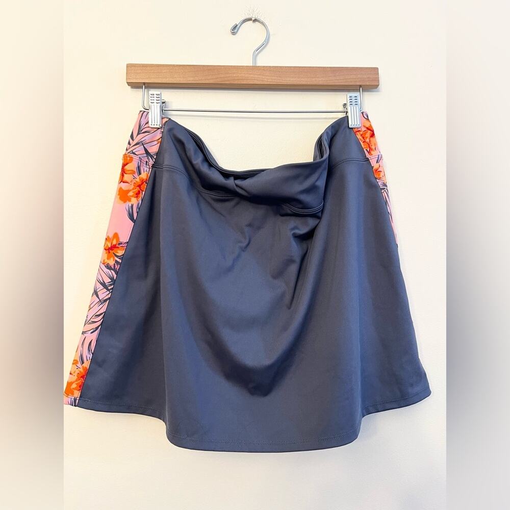 Tommy bahama grey golf skort skirt shorts tropical outdoor athletic vacation XL - Picture 3 of 8
